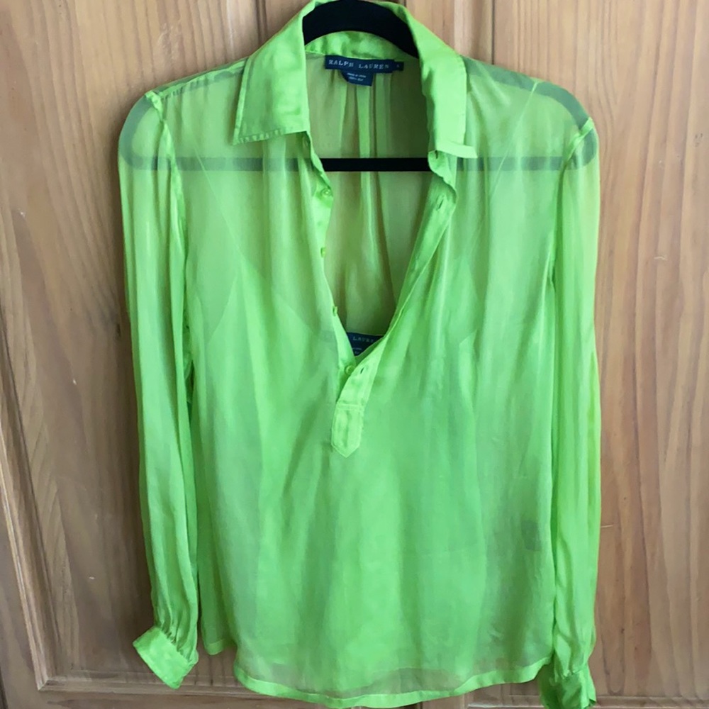 Silk Ralph Lauren blouse with silk cami